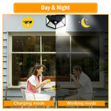 100 LED Solar Sensor Wall Light Motion Lights Outdoor Safety Security Home Lamp