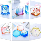 3X Multi Silicone Mold Coaster Making DIY Polymer Clay Resin Casting Craft Mould