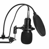 BM800 Condenser Microphone Kit Studio Suspension Boom Scissor Arm Sound Card