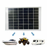 10W 12V Solar Panel Kit Caravan Camping Power Charging Battery