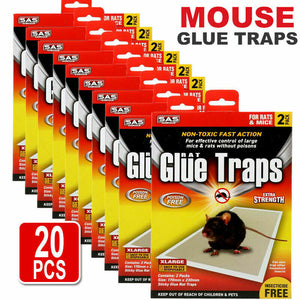 20Pcs Mouse Trap Catcher Rat Snake Mice Bugs Board Kitchen Large