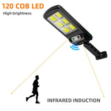 6COB Solar Street LED Light Motion Sensor Remote Outdoor Garden Flood Down Lamp