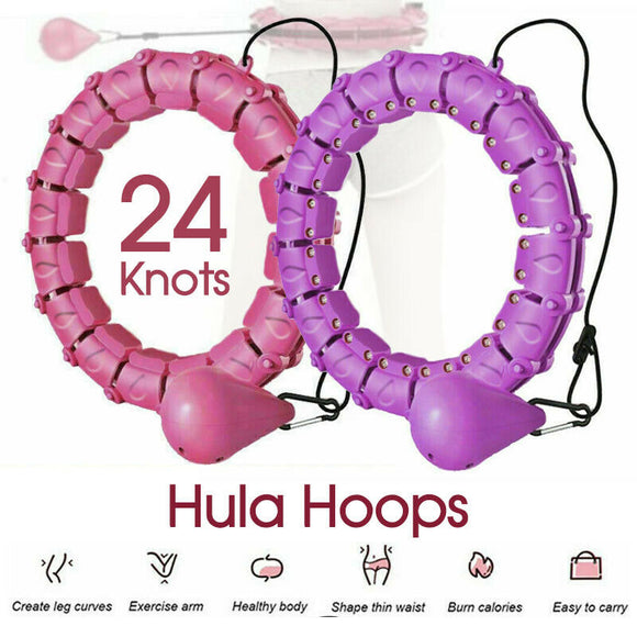 24 Knots Smart Hula Hoop Fitness Detachable Hoops Weight Hoola Hoops