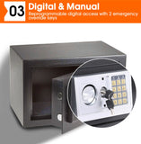 Security Box Electronic Safe Digital Lock Cash Deposit Password Home Office