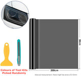 Light Smoke Black Tint Film Head Tail lights Car Vinyl Wrap 30cm x 200cm Tool