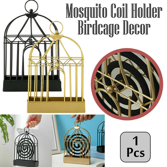 Mosquito Coil Holder Birdcage Decor Repellant Outdoor Garden Burner Portable