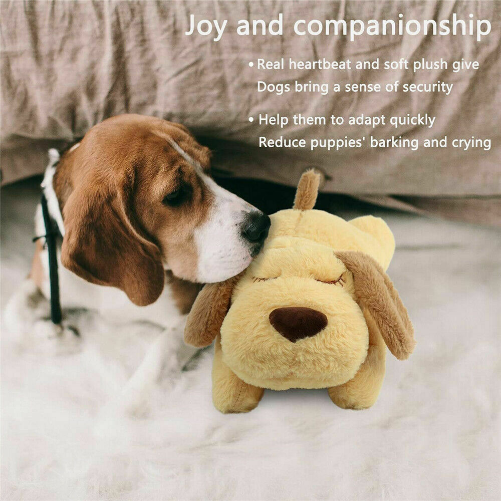 Puppy Pet Toys Heartbeat Anxiety Relief Soft Plush Sleeping Buddy