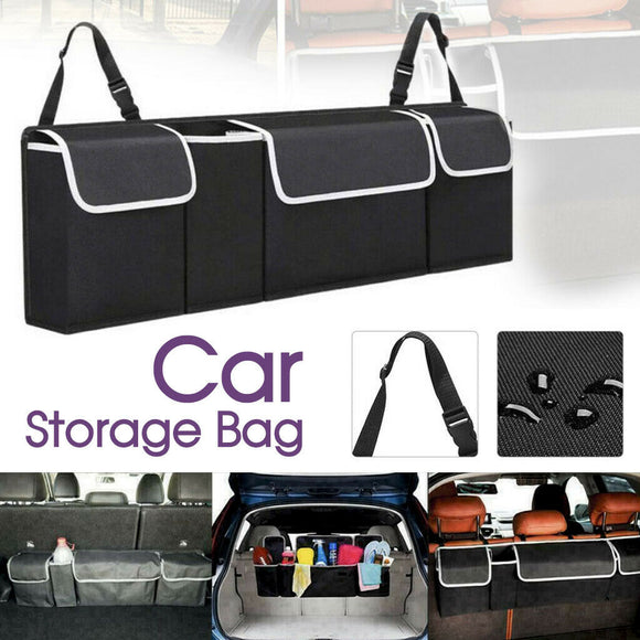 Car Boot Organiser Large Storage Bag Pocket Back Seat Hanger Travel Hanging
