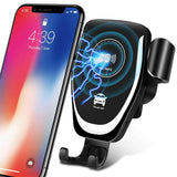 Qi Wireless Fast Charger Car Gravity Holder Mount For iPhone X Xs Max S9 S10 +