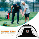 2/3M Golf Practice Net Hitting Net Driving Netting Chipping Cage Training Aid