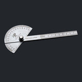 Stainless Steel 0-180 Protractor Angle Finder Arm Measuring Gauge Ruler Tool