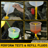 Spill Proof Radiator Coolant Filling Funnel Kit 15-pcs Cooling System Fill Kit
