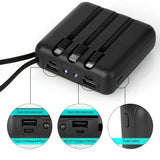 Portable 20000mAh Power Bank Mini USB Pack LED Battery Charger For Mobile Phone