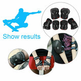 6pc Skating Protective Gear Sets Elbow Knee Pads Bike Skateboard Adult Kid SML