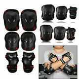 6pc Skating Protective Gear Sets Elbow Knee Pads Bike Skateboard Adult Kid SML