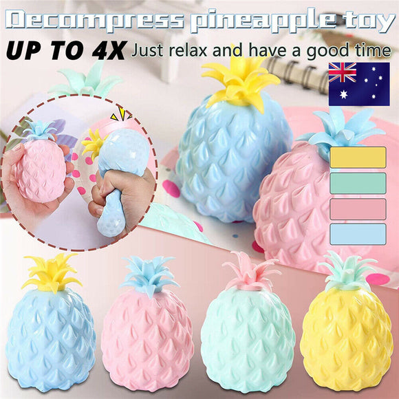 3D Soft Pineapple Anxiety Stress Relief Ball Fidget Sensory Squishy Toy Gift