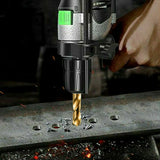 105Piece Drill Bits Set Workshop High Speed Steel HSS 1-10mm Titanium Coated