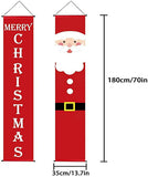 Christmas Porch Sign Oxford Santa Wall Door Banner Party Hanging Tree Decoration