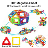 50/100pcs Magnetic Building Blocks Set 3D Tiles DIY Toys Gift Kids Educational