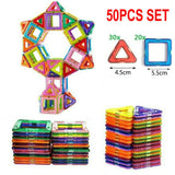 50/100pcs Magnetic Building Blocks Set 3D Tiles DIY Toys Gift Kids Educational