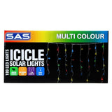 Solar Shape Icicle 7.3m 180pk MultiColour Decorative Christmas String Light