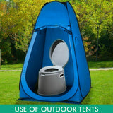 Outdoor Portable Shower Tent Privacy Change Room + 6L Camping Potty Toilet