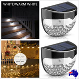 2/6PCS Outdoor Solar LED Deck Lights Path Garden Patio Pathway Stairs Step Fence Lamp