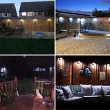 2/6PCS Outdoor Solar LED Deck Lights Path Garden Patio Pathway Stairs Step Fence Lamp