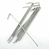 50Pcs Tent Pegs Heavy Duty Steel Ground Camping Stakes Outdoor Nail 215mmx4mm