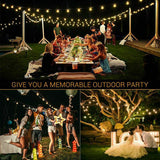 100/200LED Solar Globe String Lights Fairy Outdoor Festoon Party Garden Decor