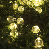 100/200LED Solar Globe String Lights Fairy Outdoor Festoon Party Garden Decor