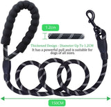 Dog Pet Puppy Training Tracking Obedience Recall Lead Safe Reflective Leash 1.5M