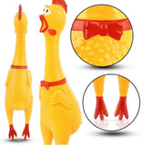 2PCS Funny Screaming Rubber Chicken Pet Dog Puppy Cat Toy Squeaker Chew Bite Toys