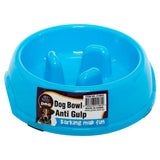 Pet Dog Bowl Slow Feeder Interactive Anti Gulp Overbloating Healthy Eating