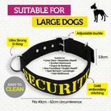 Pet Basic® Heavy Duty Dog Collar Security Print 70cm x 3.8cm Large Dog