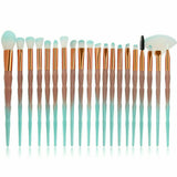 20PCS Diamond Unicorn Eyeshadow Eyebrow Blending Brush Set Eye Make-up Brushes