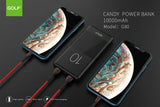 G80 10000mAh Candy Dual USB Slim 2.1A Charge Power Bank For Mobile Phone