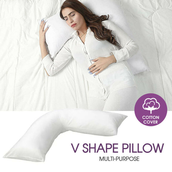 Tri Boomerang V Shape Maternity Nursing Pregnancy Support Pillow Cotton