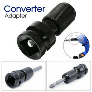 1/2inch Drive to 1/4inch Hex Drill Chuck Change Socket Adapter For Impact Wrench