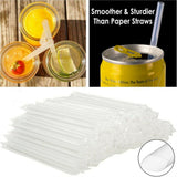 Drinking Straws Plastic Disposable Straight Individually Wrapped Clear Bulk