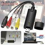 USB 2.0 VHS Tapes Tape to DVD VCR Audio Video Converter Capture Card Adapter PC