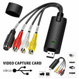 USB 2.0 VHS Tapes Tape to DVD VCR Audio Video Converter Capture Card Adapter PC