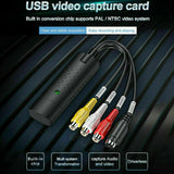 USB 2.0 VHS Tapes Tape to DVD VCR Audio Video Converter Capture Card Adapter PC