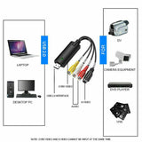 USB 2.0 VHS Tapes Tape to DVD VCR Audio Video Converter Capture Card Adapter PC