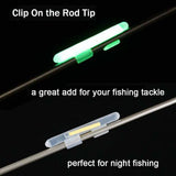 100Pcs Fishing Tackle Clip-on Fluorescent Fishing Rod Glow Lights Sticks