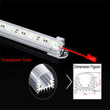 4x 50CM 12V 8520 LED Strip Light Bar Dimmable Caravan 4WD Camping Boat Fishing