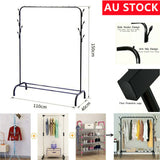 Clothes Garment Coat Hanger Rack Organiser Hat Hook Stand Shoes Storage Metal