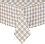 Rectangle Table Cloth Flannel Back 4-Colour Waterproof Re-usable 130x175CM Cover