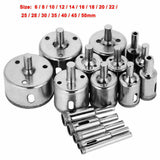 16Pcs Diamond Hole Saw Set Holes Cutter Saw Drill Bit Tile Glass Marble Ceramic