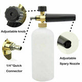 Snow Foam Washer Gun Car Wash Soap Lance Cannon Spray Pressure Jet Bottle Kit
